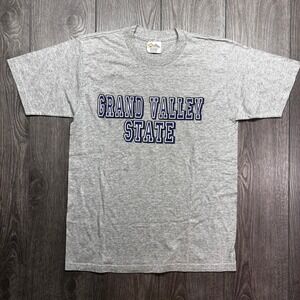 Vintage Grand Valley State University T-Shirt Mens Medium Grey 1990s USA